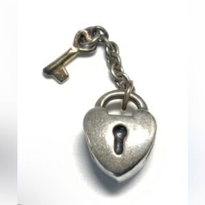 Pandora Sterling Silver key to my Heart Padlock Charm